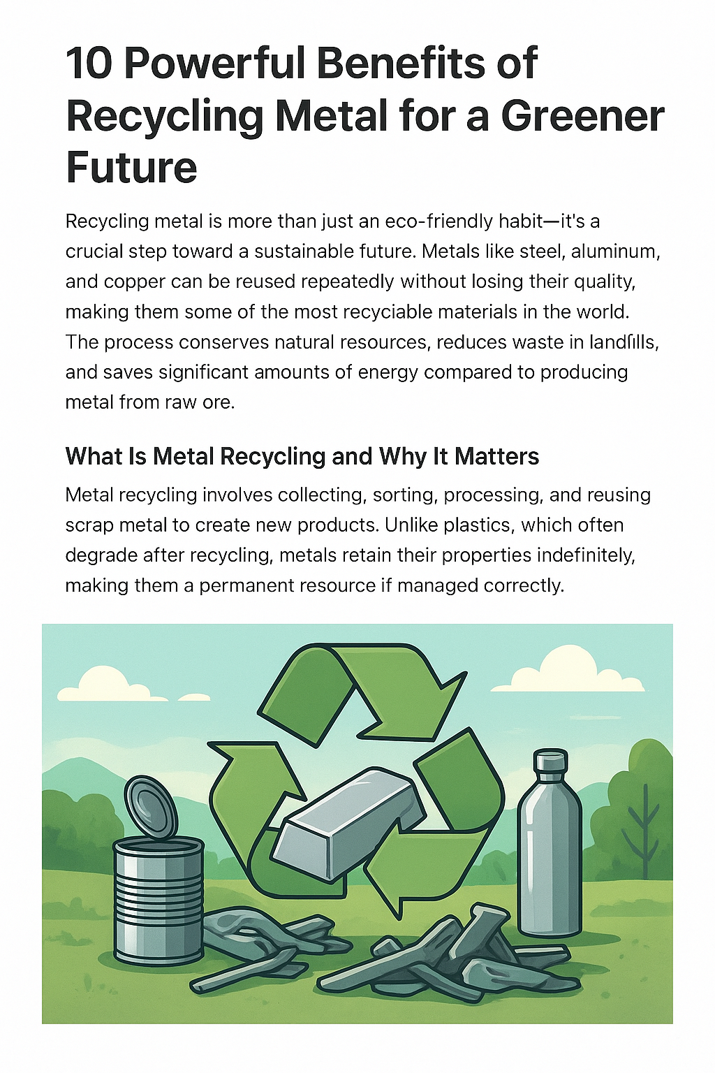 10 Powerful Benefits of Recycling Metal for a Greener Future