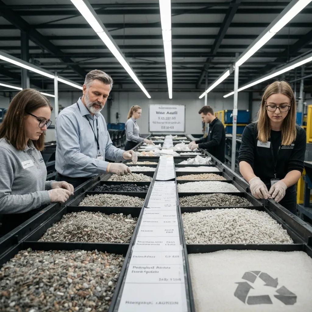 Team performing a waste audit to spot savings and efficiency opportunities