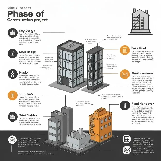 A construction site featuring a roll-off dumpster filled with debris, illustrating its suitability for large-scale projects.