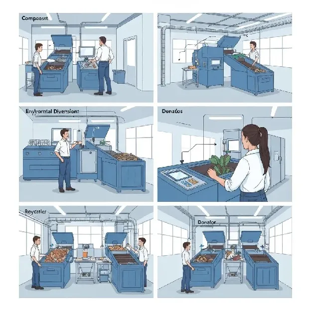 Advanced waste management facility demonstrating effective landfill diversion techniques for commercial clients