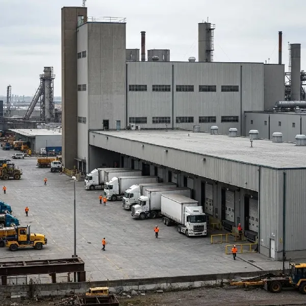 Dedicated team members meticulously sorting wood waste at a cutting-edge commercial wood recycling facility