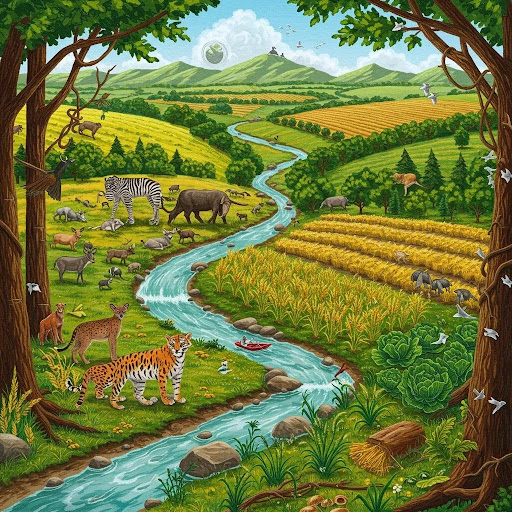 animals in clean environment