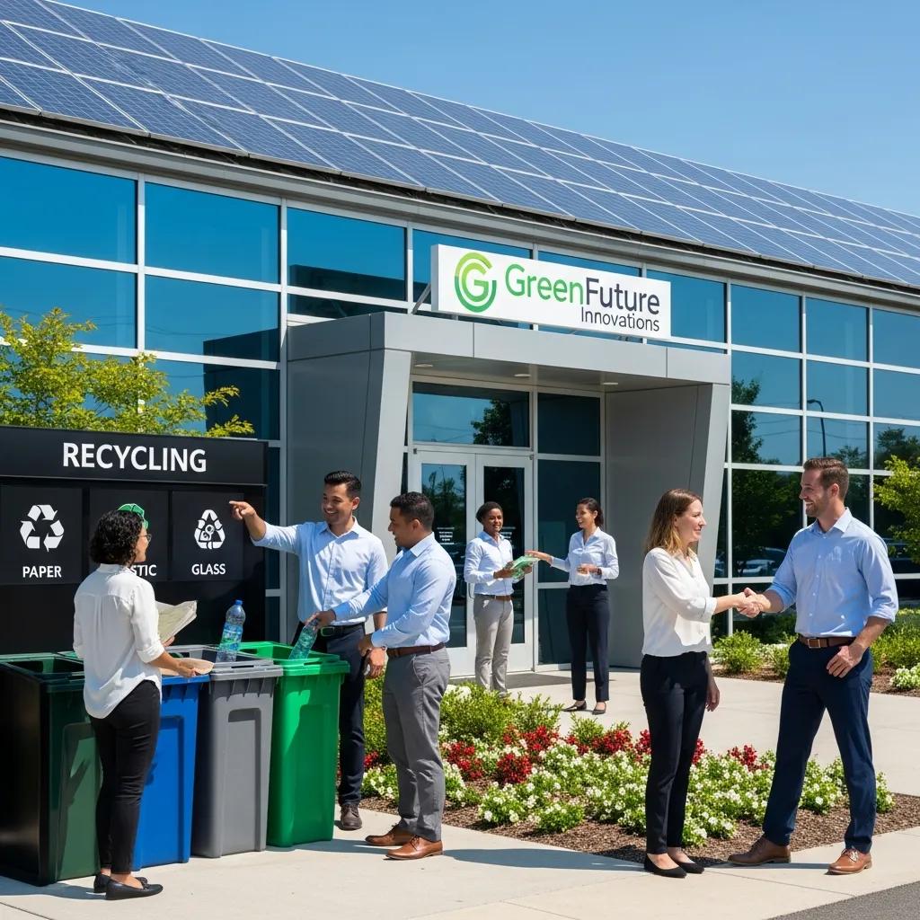 Team analyzing waste and recycling data to cut costs