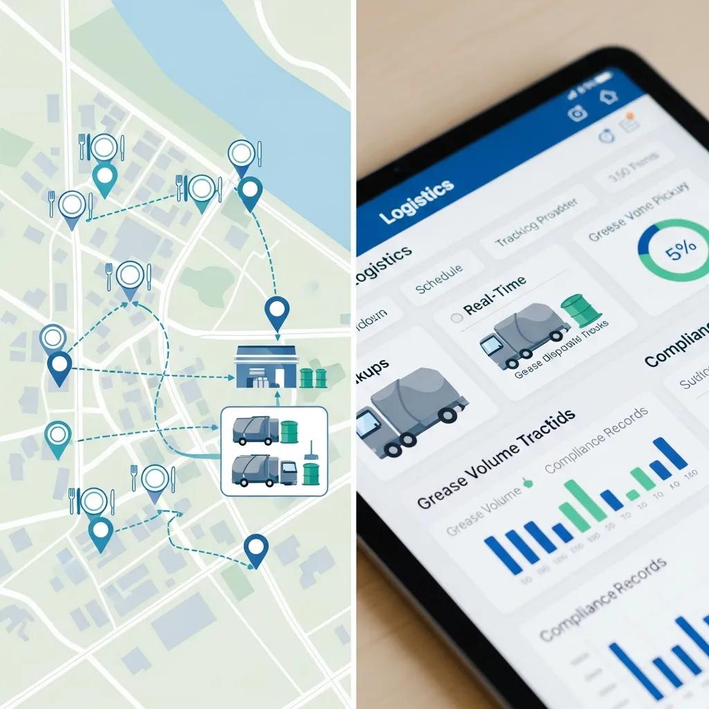 Graphic showing centralized grease management strategy for multi‑location businesses